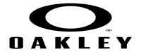 The image features a logo for the brand 'OAKLEY' with the word 'OAKLEY' prominently displayed in capital letters, and the design includes an oval shape with a stylized letter 'O' inside.